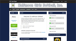 Desktop Screenshot of halfmoonsoftball.com