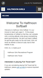 Mobile Screenshot of halfmoonsoftball.com