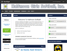 Tablet Screenshot of halfmoonsoftball.com